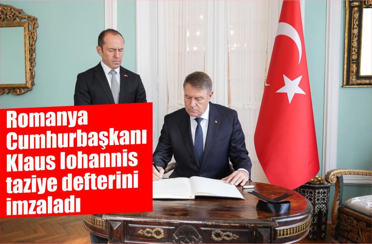 Romanya Cumhurbaşkanı Klaus Iohannis taziye defterini imzaladı