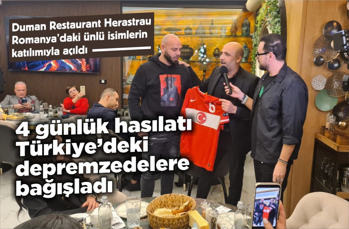 Duman Restaurant Herastrau Romanya’daki ünlü isimlerin katılımıyla açıldı