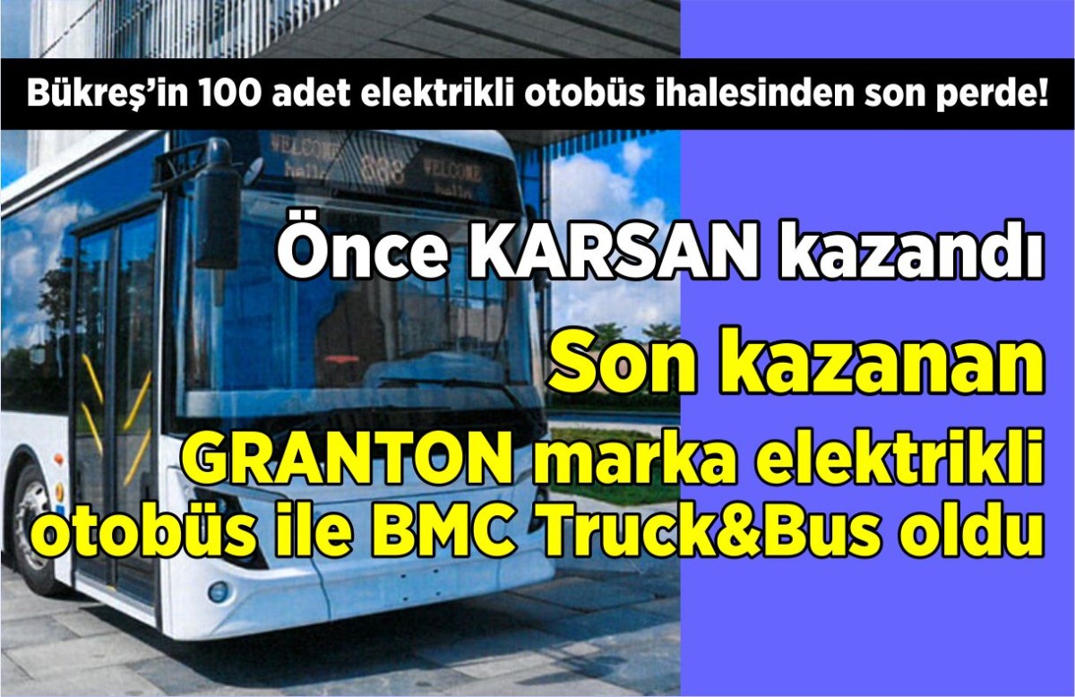 Bükreş’in 100 adet elektrikli otobüs ihalesinden son perde!