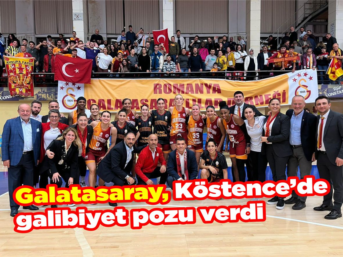 Galatasaray, Köstence’de  galibiyet pozu verdi