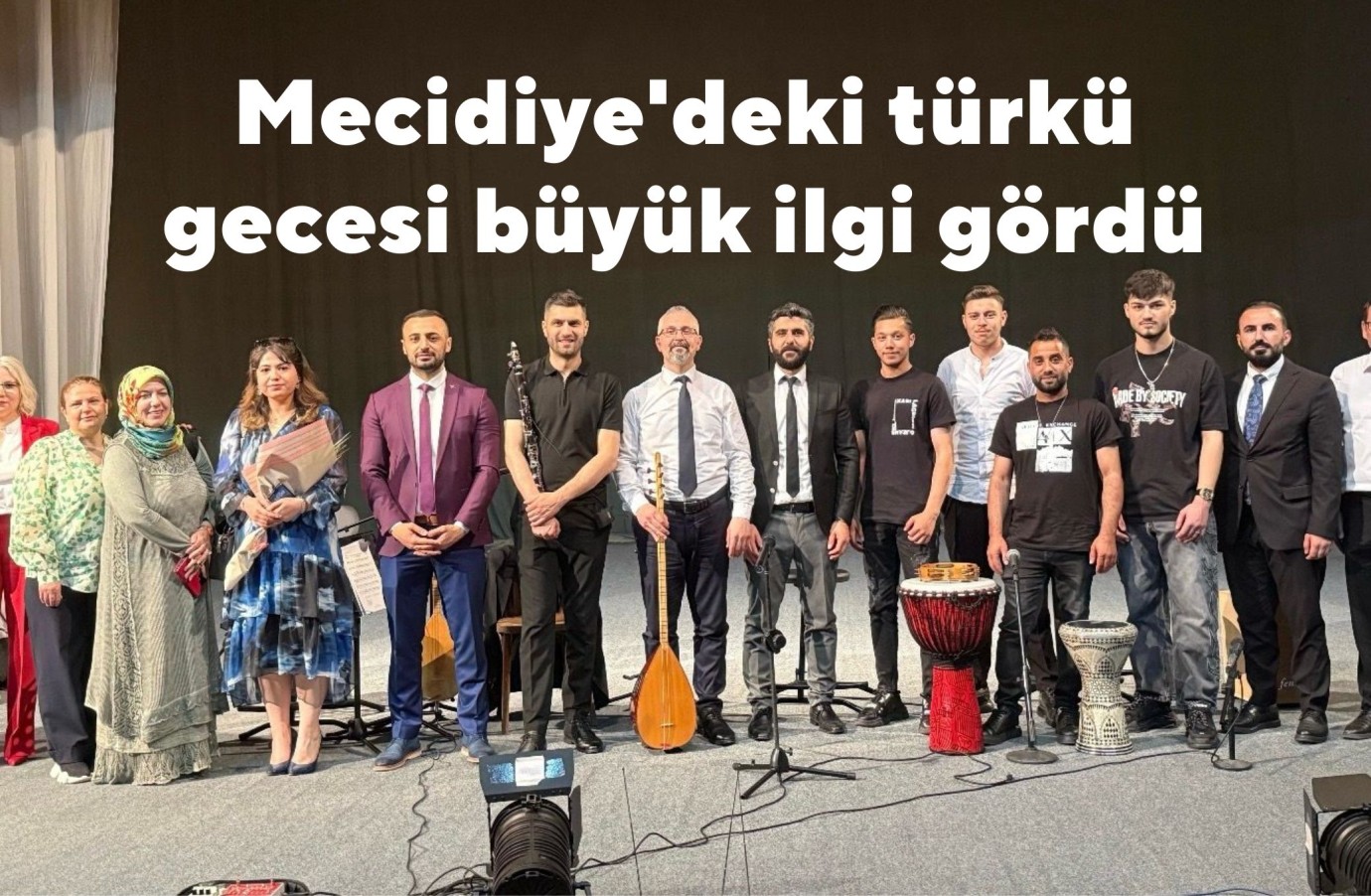 Mecidiye'deki türkü gecesi büyük ilgi gördü