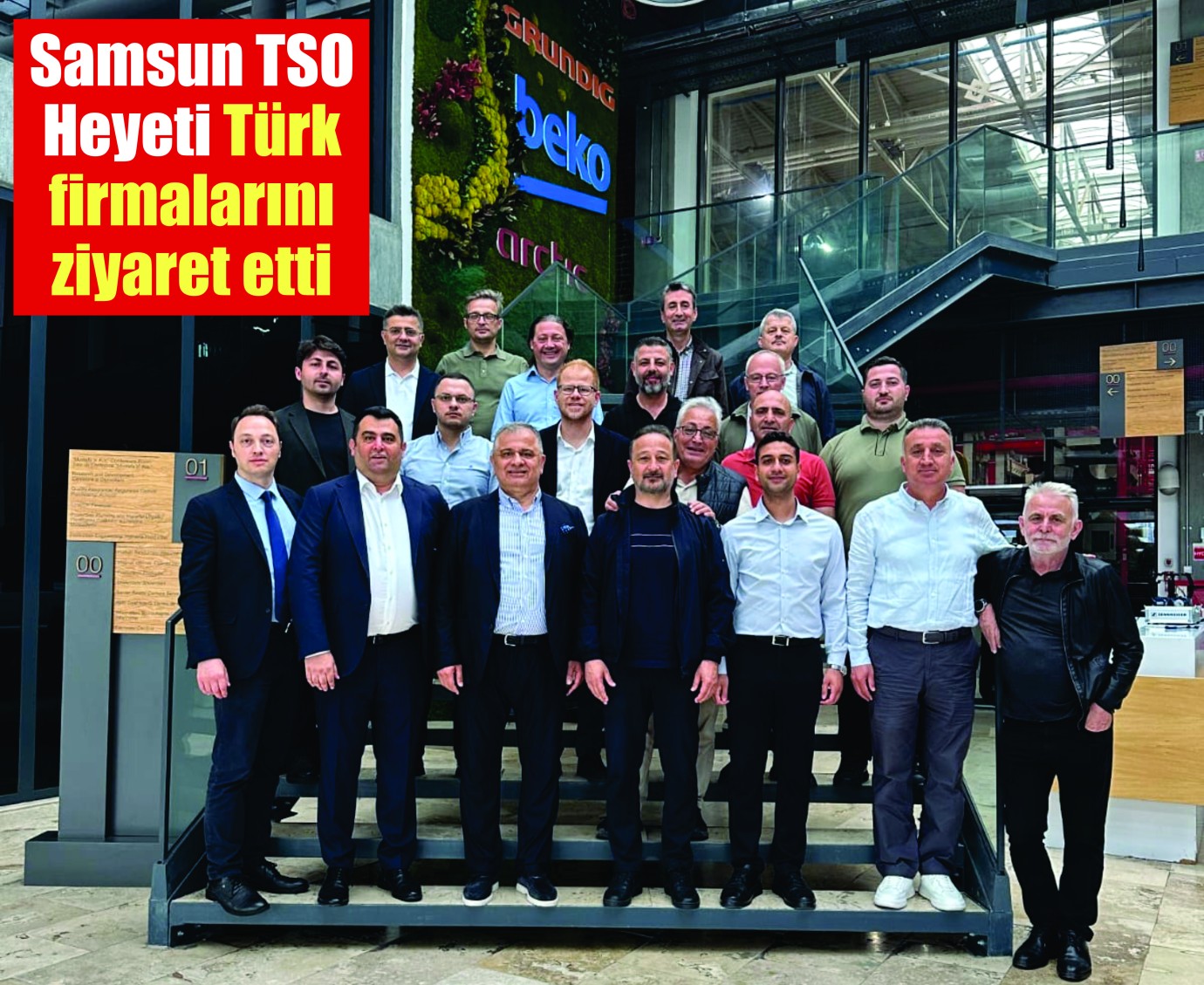 Samsun TSO Heyeti Türk firmalarını ziyaret etti