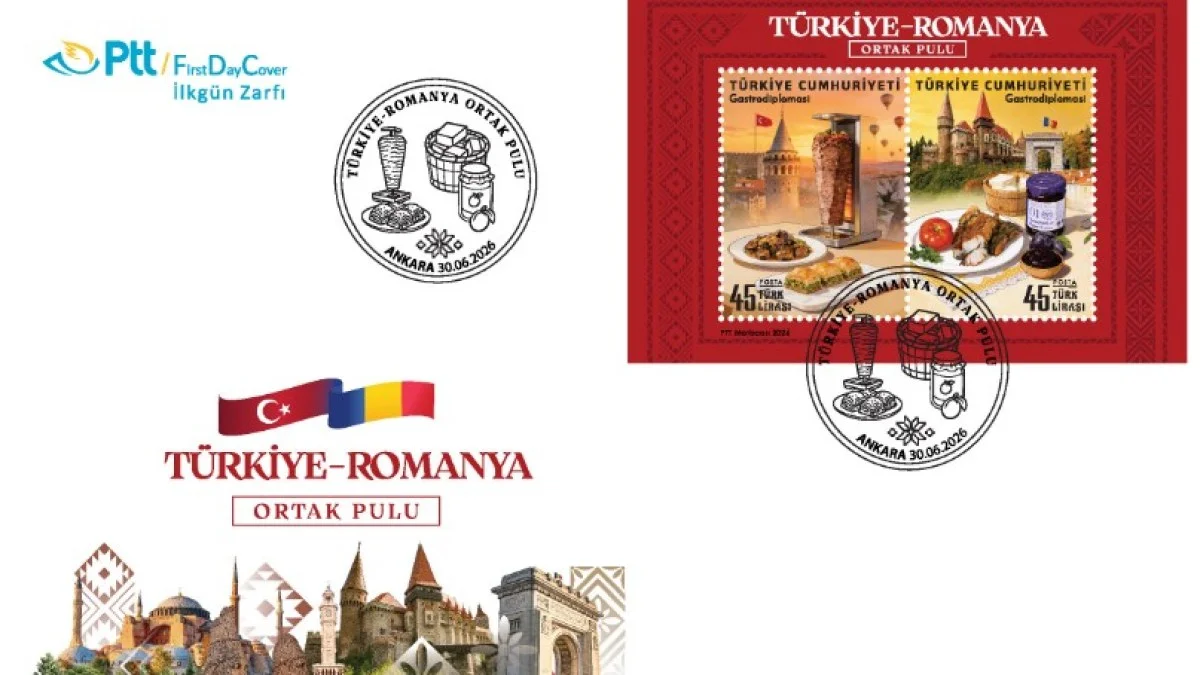 PTT’DEN “TÜRKİYE-ROMANYA ORTAK PULU” KONULU 