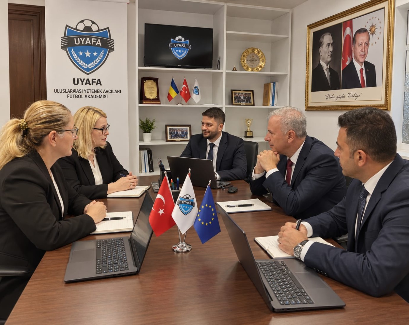 Ulusal Ajans Heyeti UYAFA Avrupa Ofisi’nde Ağırlandı