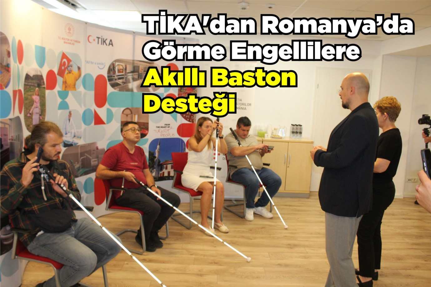 TİKA'dan Romanya’da Görme Engellilere Akıllı Baston Desteği